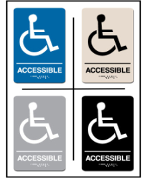 Wheel Chair Accessible ADA/Braille Sign