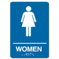 Women's Restroom Lavatory ADA/Braille Sign