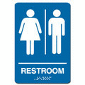 Men - Women Unisex Restroom ADA/Braille Sign