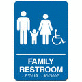 Family Restroom w/ Wheel Chair Symbol ADA/Braille Sign