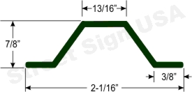 © Street Sign USA 1.12lb. per foot U Channel Sign Post Data Spec