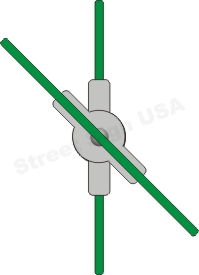 © Street Sign USA Adjustable Cross Piece Bracket For Street Name Signs Data Spec