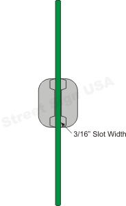 © Street Sign USA Economy U Channel Sign Post Bracket For Street Name Signs Data Spec