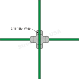 © Street Sign USA Economy Cross Piece Bracket For Street Name Signs Data Spec