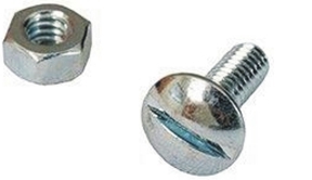 Machine Screws with Hex Nuts - 25 Count Package