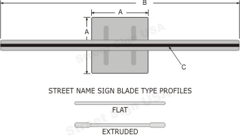 © Street Sign USA Square Post Brackets Data Spec