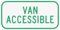 Van Accessible Advisory Sign Plaque