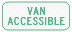 Van Accessible Advisory Sign Plaque