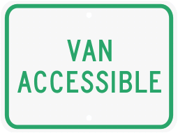 North Carolina State Specified Van Accessible Parking Sign