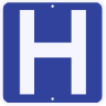 Hospital Symbol Guide Sign