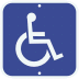 Disabled/Handicap Symbol Parking Sign