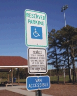 Handicap Parking Sign From Street Sign USA