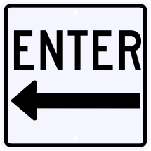 Enter Sign Left Arrow