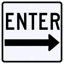Enter Sign Right Arrow