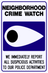 Neighborhood Crime Watch Sign