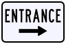 Entrance Sign Right Arrow