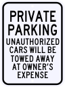 Private Parking Violation Sign 18 x 24