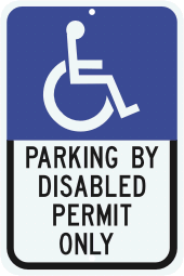 Florida State Specified Disabled Parking Sign
