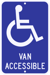 Van Accessible Disabled/Handicap Parking Sign