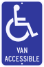 Van Accessible Disabled/Handicap Parking Sign