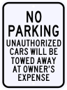 No Parking Sign 18 x 24