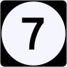 M1-5 Customizable State Route Marker - 1 or 2 Digit Number