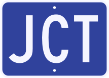 M2-1  Junction Auxiliary Sign
