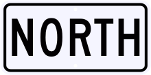 M3-1 North Directional Sign