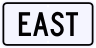 M3-2 East Directional Sign