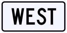 M3-4 West Directional Sign