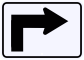 M5-1  Advance Directional Arrow Sign