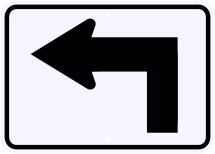 M5-1    Advance Directional Arrow Sign