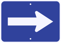 M6-1 Directional Arrow Sign