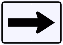 M6-1 Directional Arrow Sign