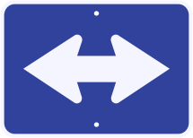 M6-4 Directional Arrow Sign