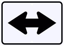 M6-4 Directional Arrow Sign