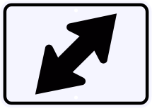 M6-5  Directional Arrow Sign