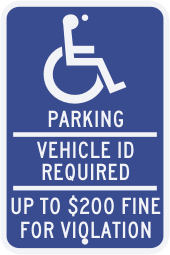 Minnesota State Specified Disabled Parking Sign