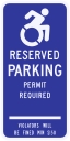 Connecticut State Specified Disabled Parking Sign