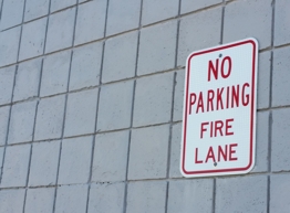 No Parking Fire Lane Sign