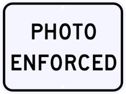 Photo Enforced Sign