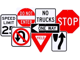 Street Sign USA Regulatory Signs Collage