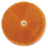 3 Inch Round Amber Reflector/Delineator