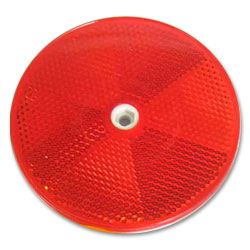 3 Inch Round Red Reflector/Delineator