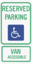 Texas State Specified Disabled Parking Sign