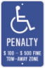 Virginia State Specified Disabled Parking Sign