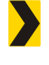 Chevron Alignment  Roadway Warning Sign