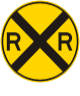 Rail Road Crossing Advance Warning Sign