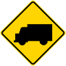 Truck Crossing Symbol Warning Sign