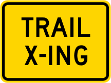 Trail Crossing Advisory Plaque